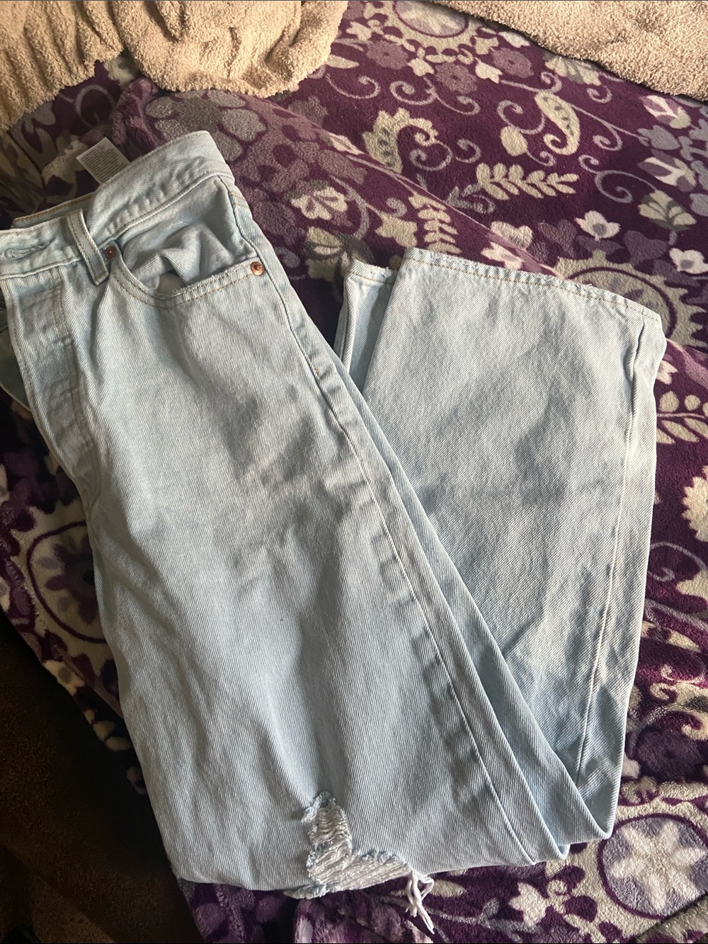 Levi's Light Blue Straight Leg Jeans